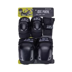 187 - Junior Six Pack Pad Set Black