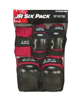 187 - Junior Six Pack Pad Set Red