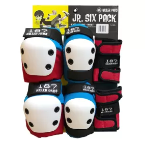 187 - Junior Six Pack Pad Set Red/White/Blue