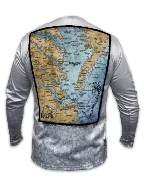 Chesapeake Bay, VA  / King Tide Allover Chart Shirt