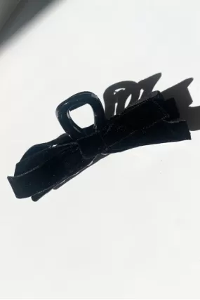 Classic Black Bow Claw Clip