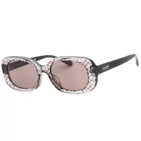 Coach 0HC8358U Sunglasses Grey Transparent/Grey Women's