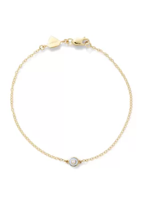 Diamond Enamel Bezel Bracelet - In Stock