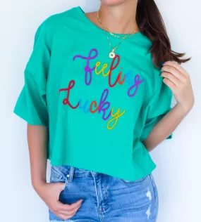 Feeling Lucky Cropped Tee