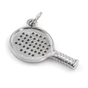 JON ANDERSON 14K WHITE GOLD PADDLE RACKET CHARM