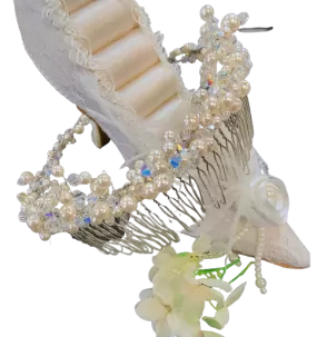 Swarovski Pearl Crystal Bridal Tiara